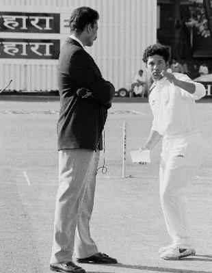 Sachin with Ravi Shastri