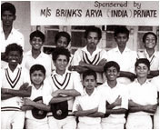 Sachin with his school team